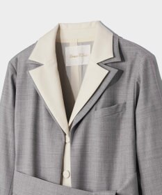 GRACE CONTINENTAL シルクウールトコートドレス