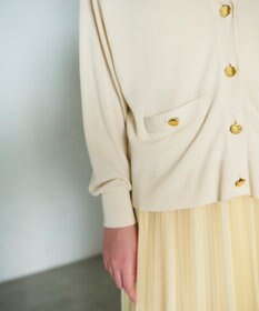 GRACE CONTINENTAL ルーズVネックニットカーディガン