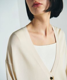 GRACE CONTINENTAL ルーズVネックニットカーディガン