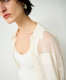 GRACE CONTINENTAL ニットシアーシャツ