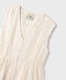 GRACE CONTINENTAL カットジャガードペプラムジレ