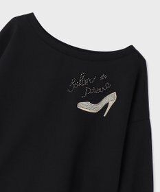 GRACE CONTINENTAL モチーフ刺繍スウェットトップ