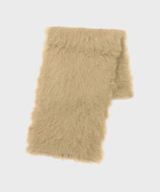 GRACE CONTINENTAL シャギーニットストール カーキ