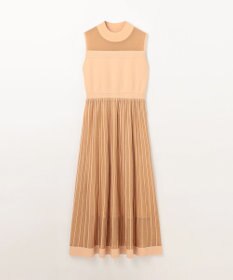GRACE CONTINENTAL ラメシアープリーツニットワンピース