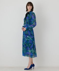 GRACE CONTINENTAL ローズプリントフレアワンピース