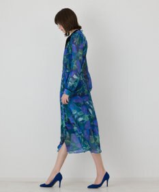 GRACE CONTINENTAL ローズプリントフレアワンピース