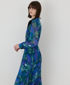 GRACE CONTINENTAL ローズプリントフレアワンピース
