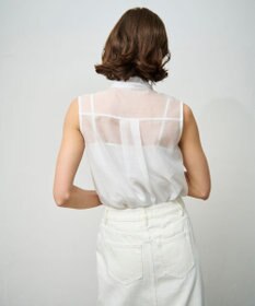 GRACE CONTINENTAL シアーボウタイノースリーブ