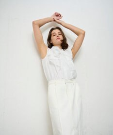 GRACE CONTINENTAL シアーボウタイノースリーブ