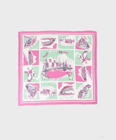 GRACE CONTINENTAL スーヴェニールプリントスカーフ