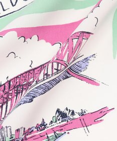 GRACE CONTINENTAL スーヴェニールプリントスカーフ