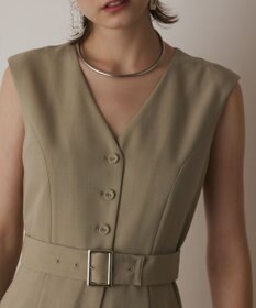 GRACE CONTINENTAL ベルト付サロペット