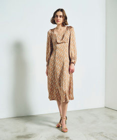 GRACE CONTINENTAL バックシャンリップドレス