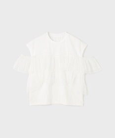 GRACE CONTINENTAL プリーツチュールカットトップ