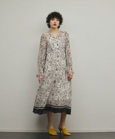 GRACE CONTINENTAL ドロストティアードフレアワンピース キナリ