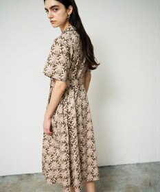 GRACE CONTINENTAL パームモチーフシャツワンピース