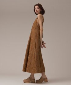 GRACE CONTINENTAL リーフジャガードキャミワンピース