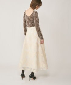 GRACE CONTINENTAL クラッシュベロアカットトップ