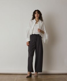 GRACE CONTINENTAL Uネックリブニットトップ