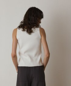 GRACE CONTINENTAL Uネックリブニットトップ