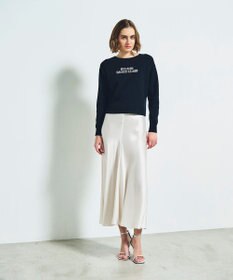 GRACE CONTINENTAL ロゴビジューニットトップ