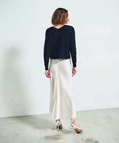 GRACE CONTINENTAL ロゴビジューニットトップ