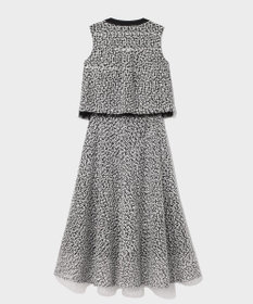 GRACE CONTINENTAL フェザーembドレス