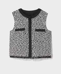 GRACE CONTINENTAL フェザーembドレス