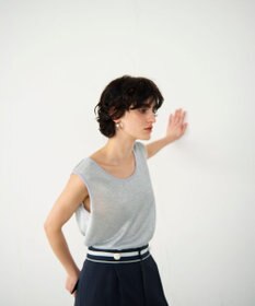 GRACE CONTINENTAL ラメカットトップ