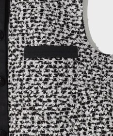 GRACE CONTINENTAL フェザーembドレス