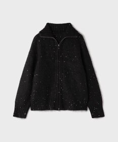 GRACE CONTINENTAL スパンコールニットカーディガン
