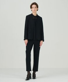 GRACE CONTINENTAL ノーカラーレイヤードジャケット