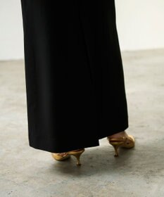 GRACE CONTINENTAL シアーラッフルロングドレス