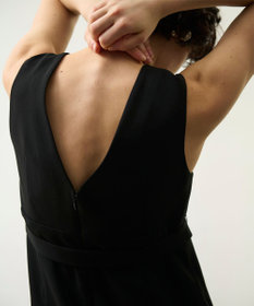 GRACE CONTINENTAL シアーラッフルロングドレス