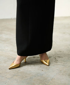 GRACE CONTINENTAL シアーラッフルロングドレス