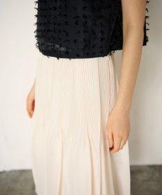 GRACE CONTINENTAL オーガンジープリーツスカート
