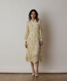 フラワープリントプリーツワンピース / GRACE CONTINENTAL