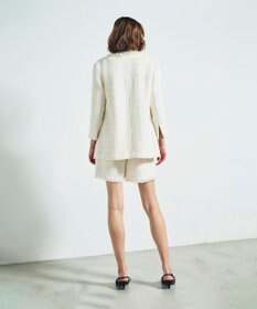 GRACE CONTINENTAL ツイードボックスタックショートパンツ