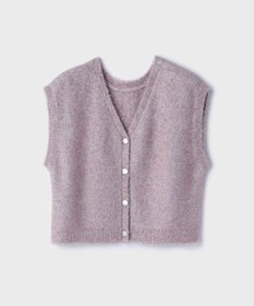 GRACE CONTINENTAL ショートフェザーニットトップ