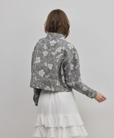 GRACE CONTINENTAL ボタニカルジャガードジャケット