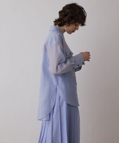 GRACE CONTINENTAL マットシアーシャツ