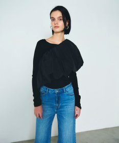 GRACE CONTINENTAL ルーズフレアデニムパンツ