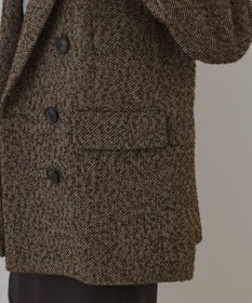 GRACE CONTINENTAL カルゼツイードダブルジャケット