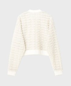 GRACE CONTINENTAL フリンジニットzipカーディガン