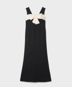 GRACE CONTINENTAL サテンリボンロングドレス