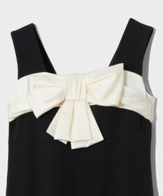 GRACE CONTINENTAL サテンリボンロングドレス