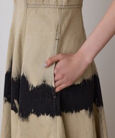 GRACE CONTINENTAL デニム切替サーキュラーワンピース