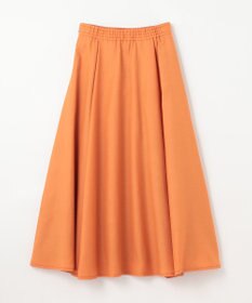 GRACE CONTINENTAL リネンタッチタックフレアスカート