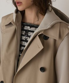 GRACE CONTINENTAL パーカーコンビトレンチ