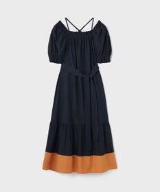 GRACE CONTINENTAL ギャザーロングワンピース